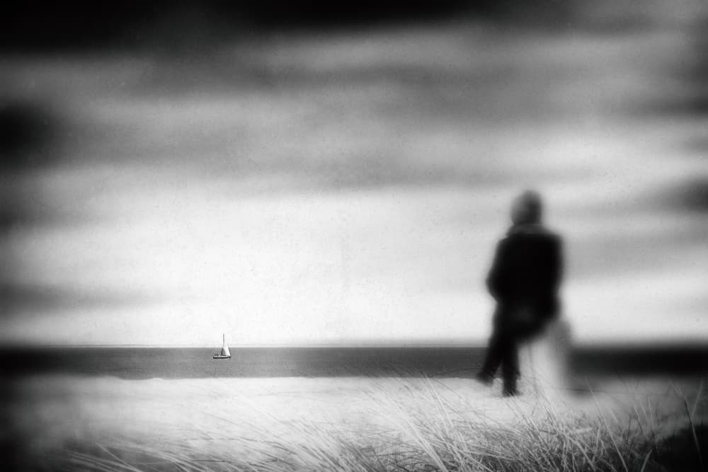 Dreamy Ocean Solitude by Ina Tänzer — canvas wall art