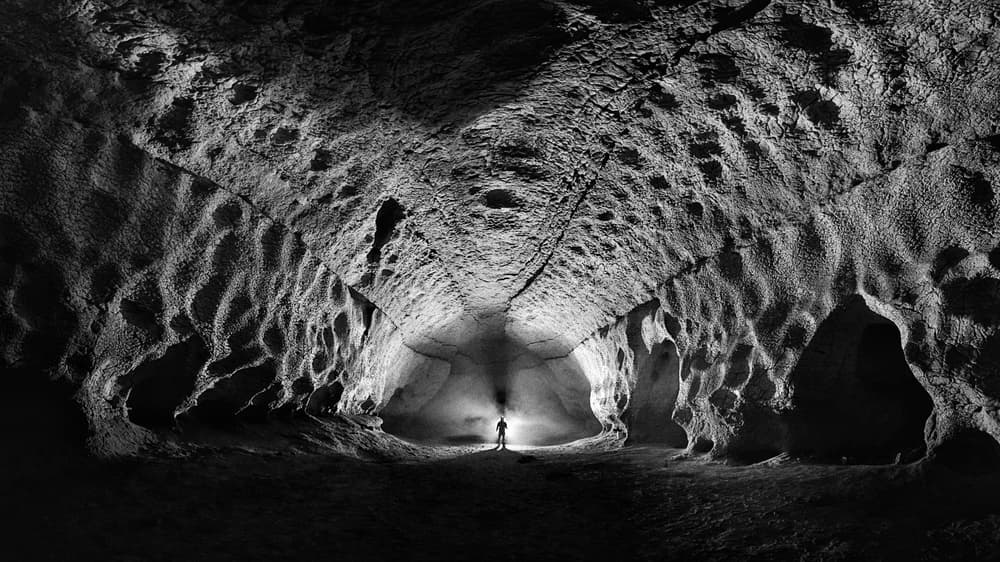 Vast Cavern Solitude by Christian Roustan (Kikroune) — canvas wall art