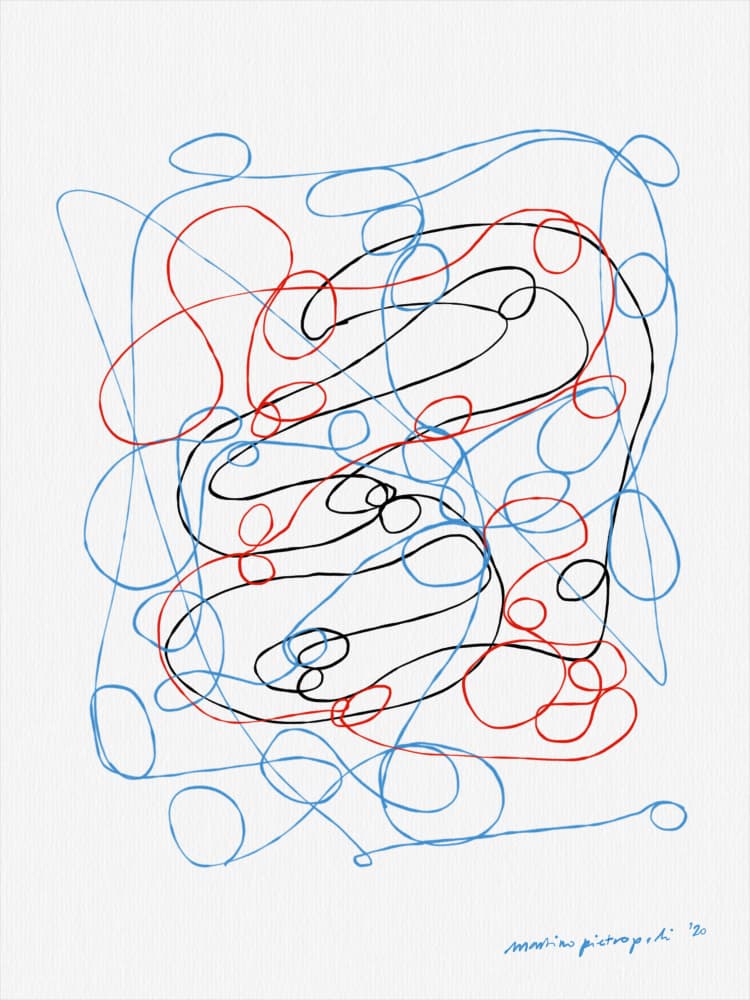 Intertwined Colors by Martino Pietropoli — canvas wall art