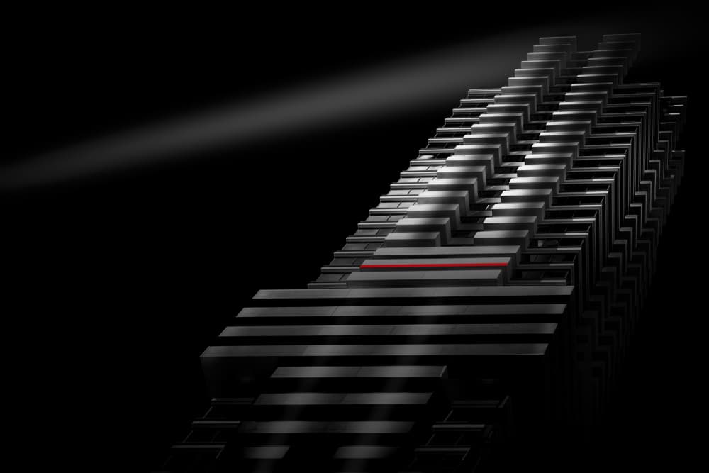Geometric Path Red Line by Anita Martin AnnaPileaFotografie — canvas wall art
