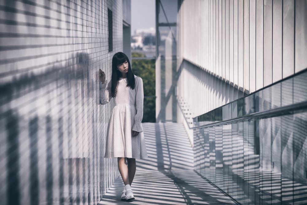 Woman In Modern Shadows by 7 Flavor C/P — canvas wall art