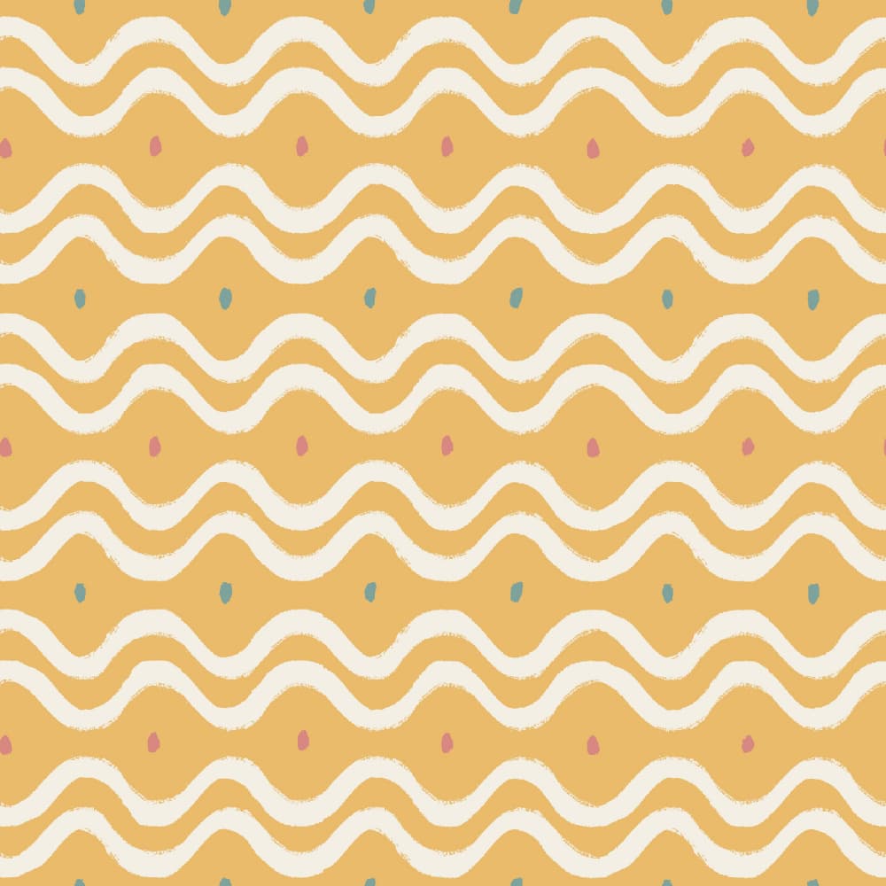 Playful Dot Waves by Philippine Bouchez — canvas wall art