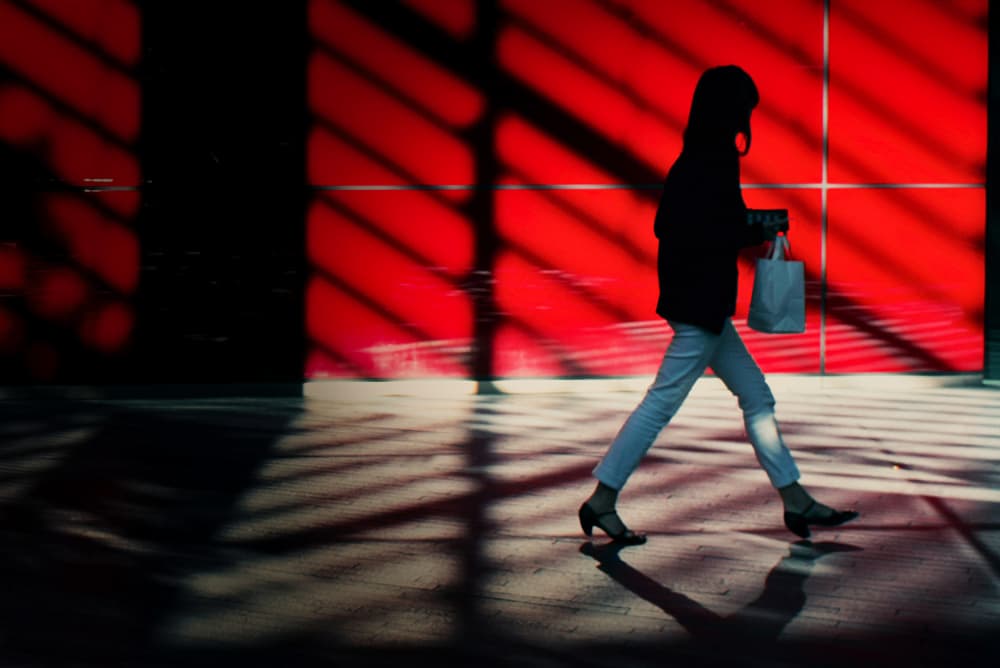 Urban Shadow Walk by Peter Davidson — canvas wall art