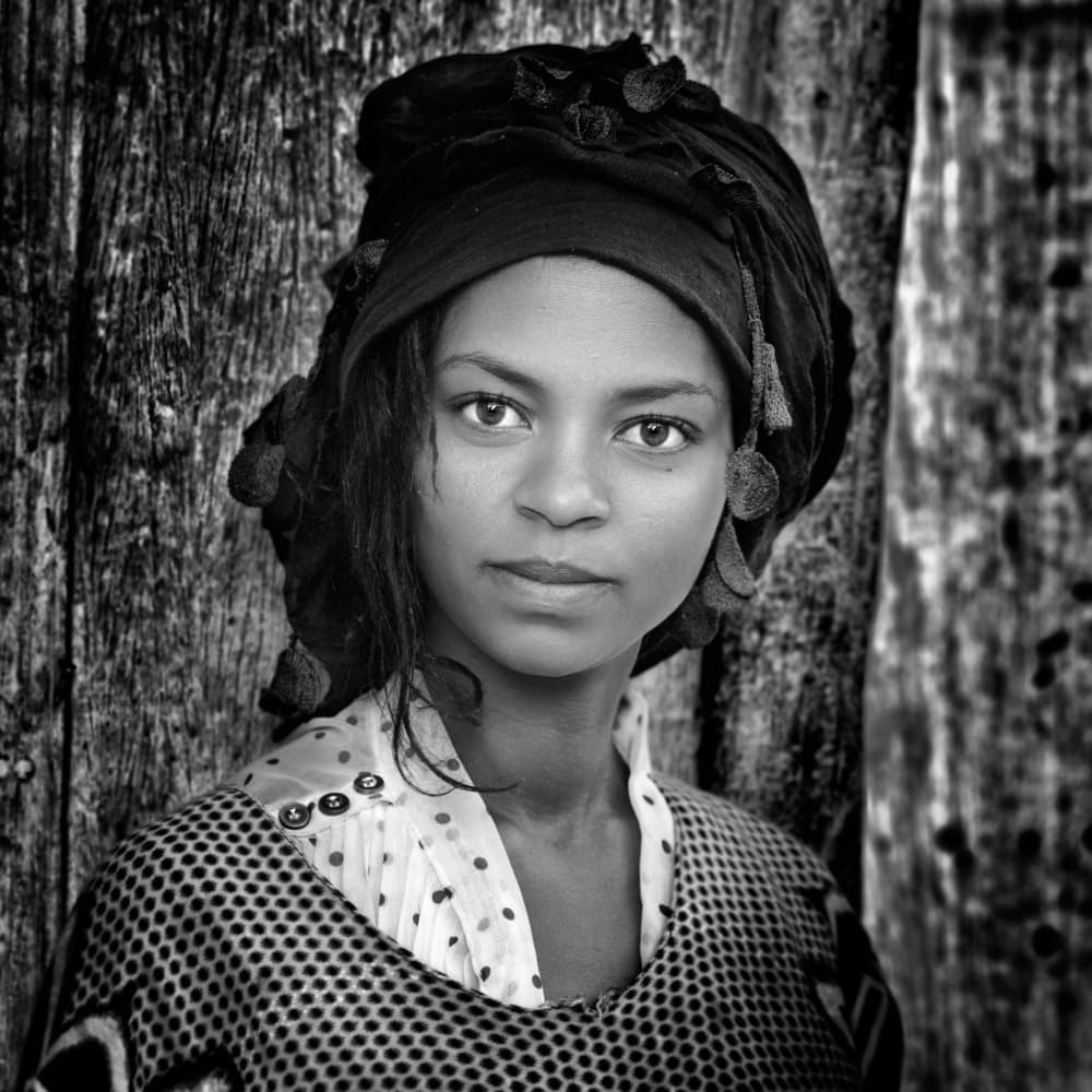 Captivating Woman Portrait by Giovanni Cavalli — canvas wall art