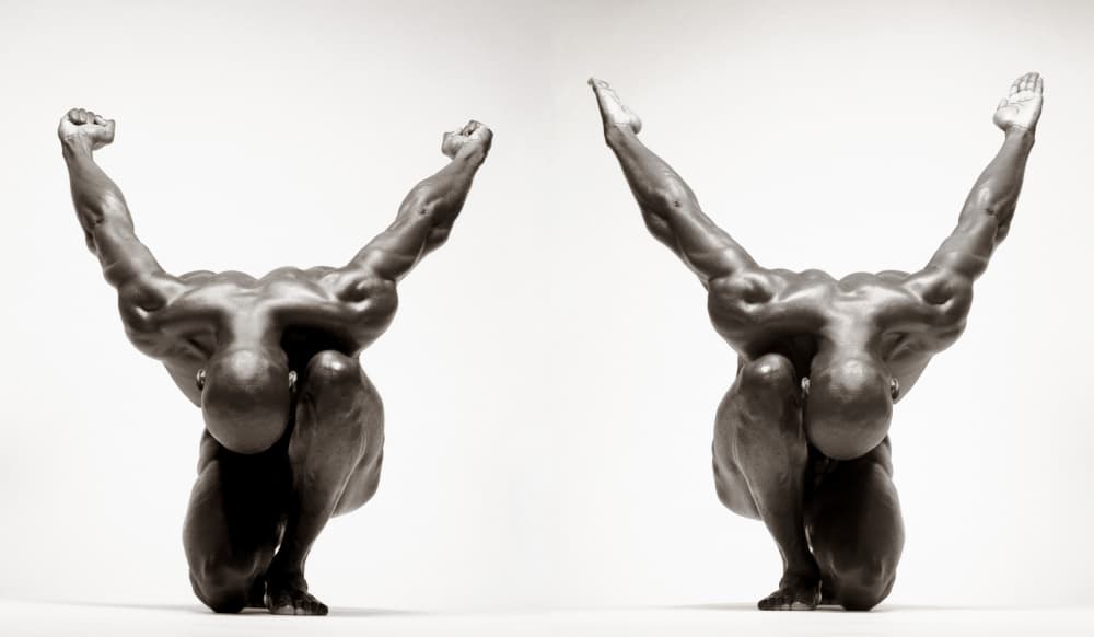 Dramatic Muscular Pose by Anders Kustås — canvas wall art