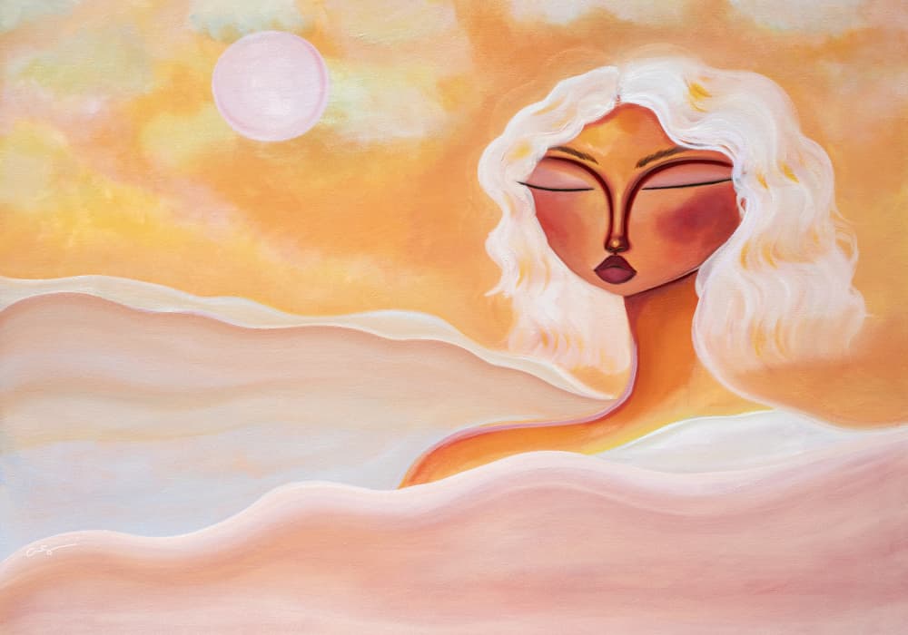 Golden Hour Dreamer by Amy Straley — canvas wall art