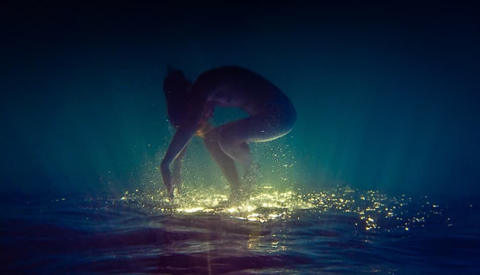 Midnight Water Glow by Dmitry Frizel — canvas wall art
