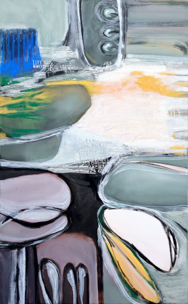 Dynamic Abstract Forms by POOVI ART — canvas wall art