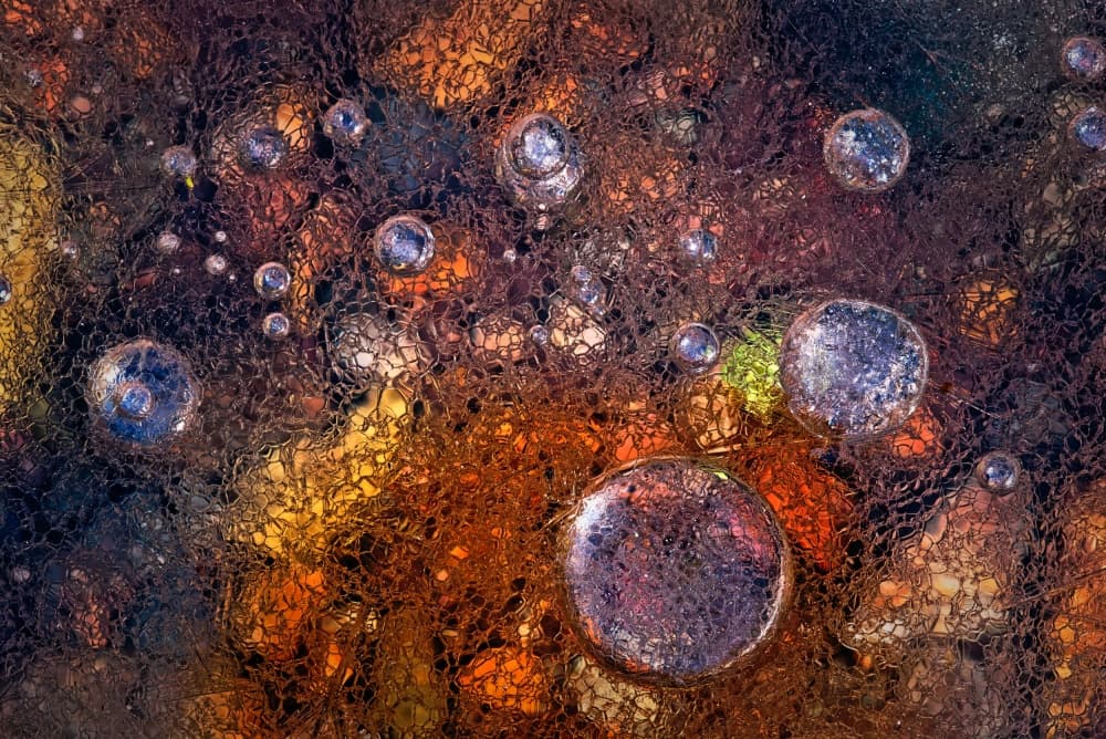 Iridescent Organic Bubbles by Paolo Giudici — canvas wall art