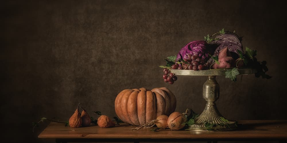 Kitchen table still life by Monique van Velzen — canvas wall art