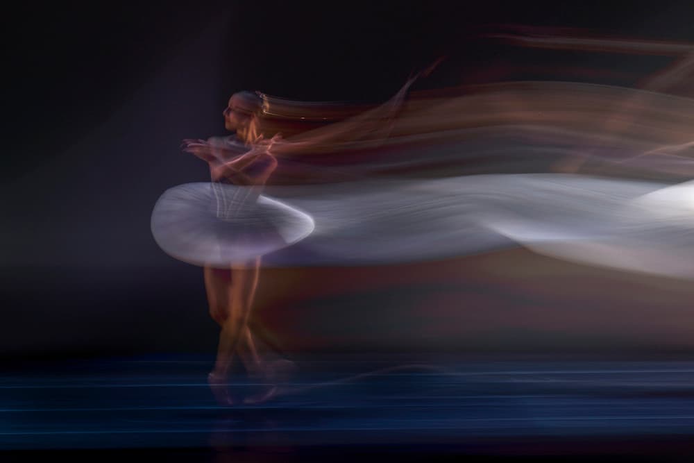 Graceful Ballet Motion by Libby Zhang — canvas wall art