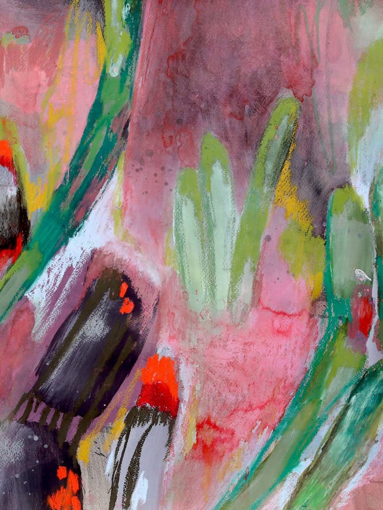 Vibrant Abstract Strokes by POOVI ART — canvas wall art