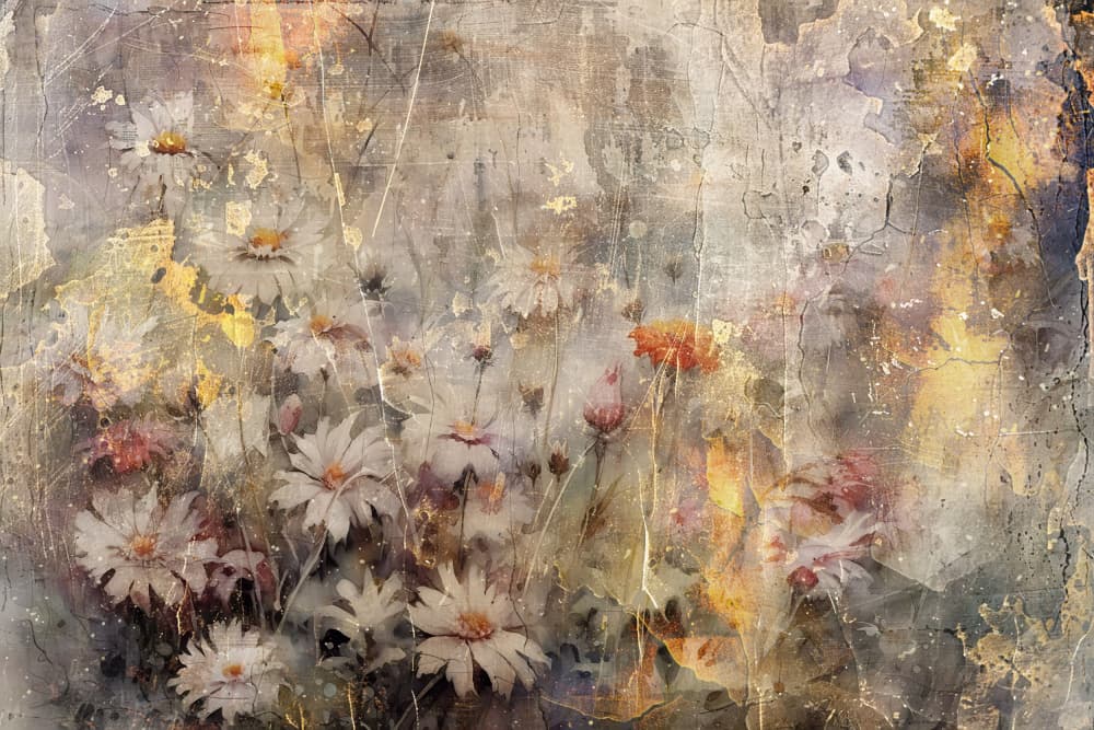 Vintage Daisy Field by Rafal Kulik — canvas wall art