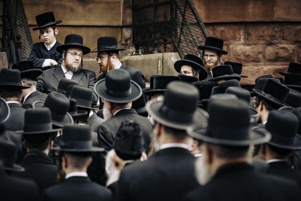 Orthodox Men Gathering by Robert Sherman — canvas wall art