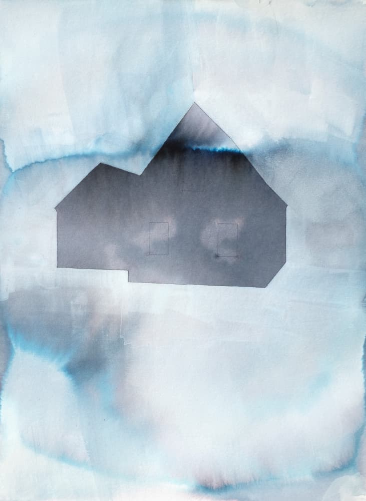 Blue Dream House by Joshua Hoskins — canvas wall art