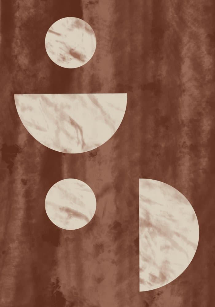 Warm Geometric Forms by Pictufy Studio II — canvas wall art