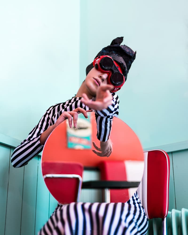 Retro Goggles Striped Style by Mohammad Metri — canvas wall art