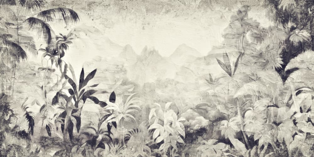 Vintage Jungle Landscape by Rafal Kulik — canvas wall art