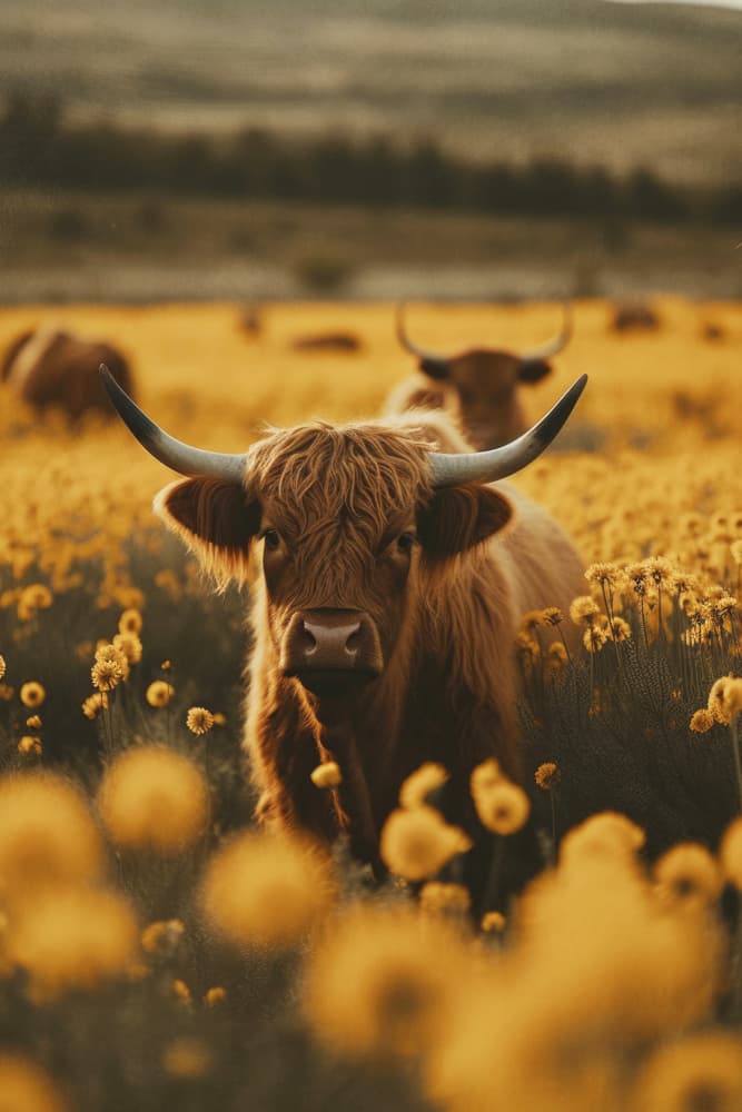 Golden Field Gaze by Treechild — canvas wall art