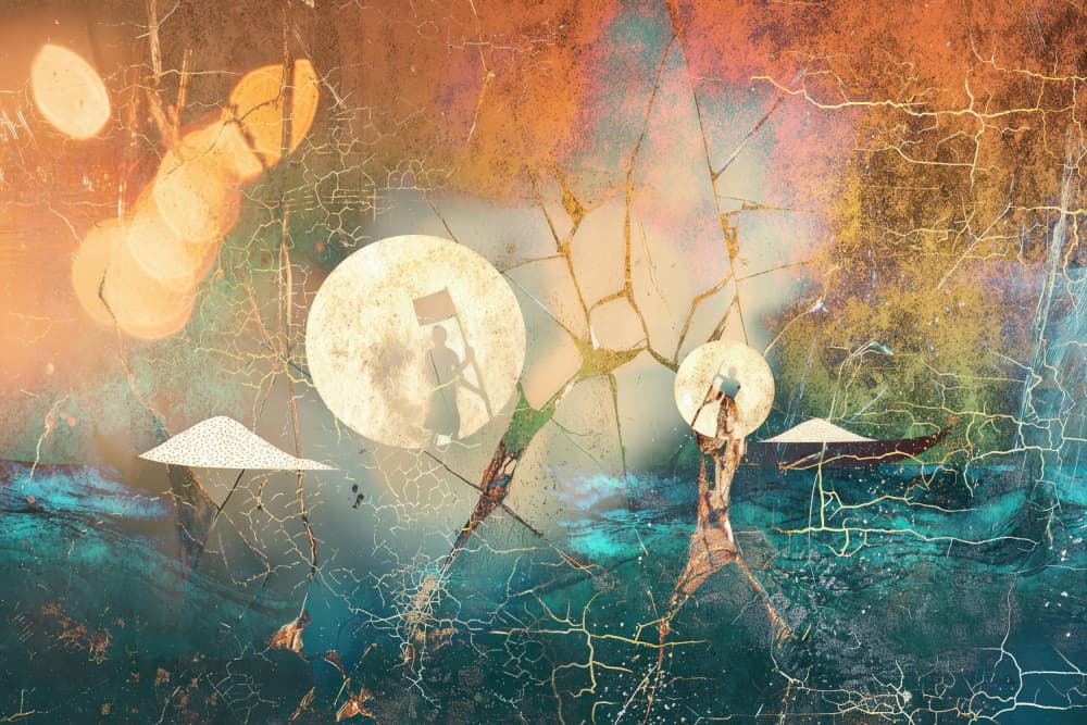 Dreamwalker's Moon by Rafal Kulik — canvas wall art