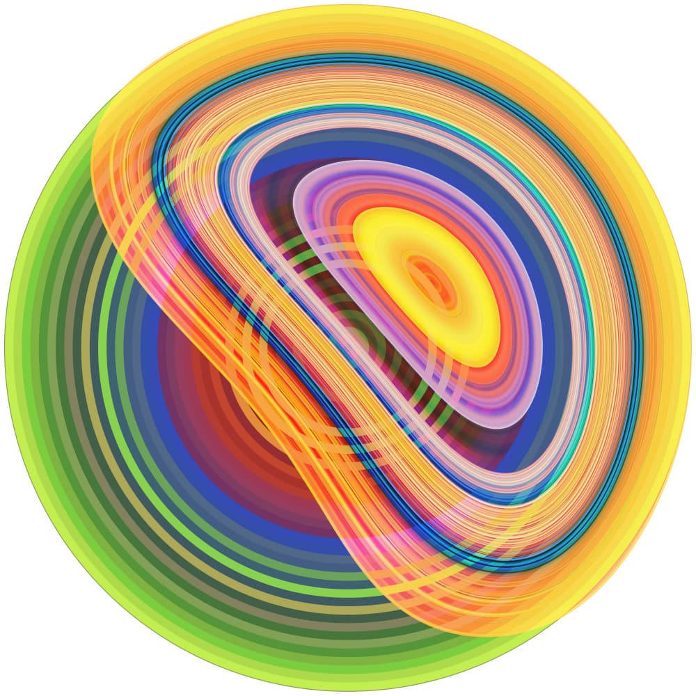 Vibrant Swirling Colors by PASLIER Morgan — canvas wall art