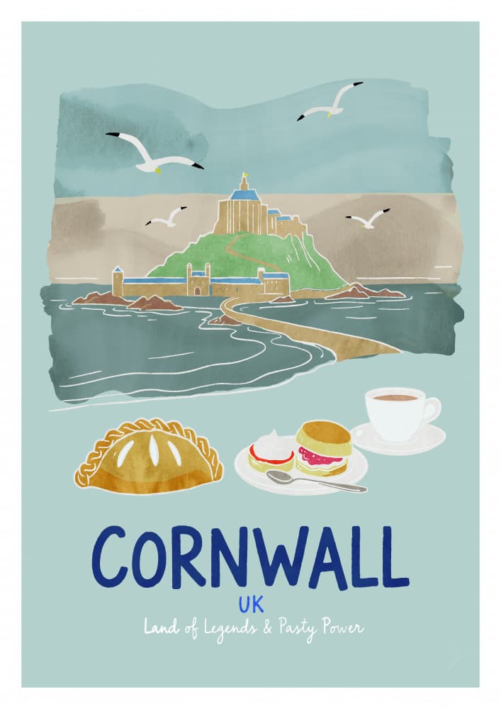Iconic Cornwall Treats by casa cartissi — canvas wall art