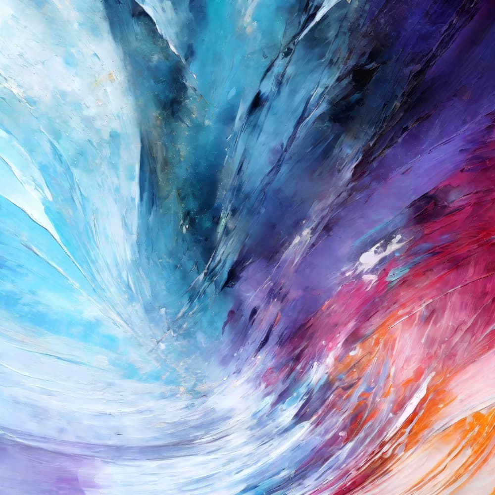Vibrant Color Swirl by Alpenglow Workshop — canvas wall art