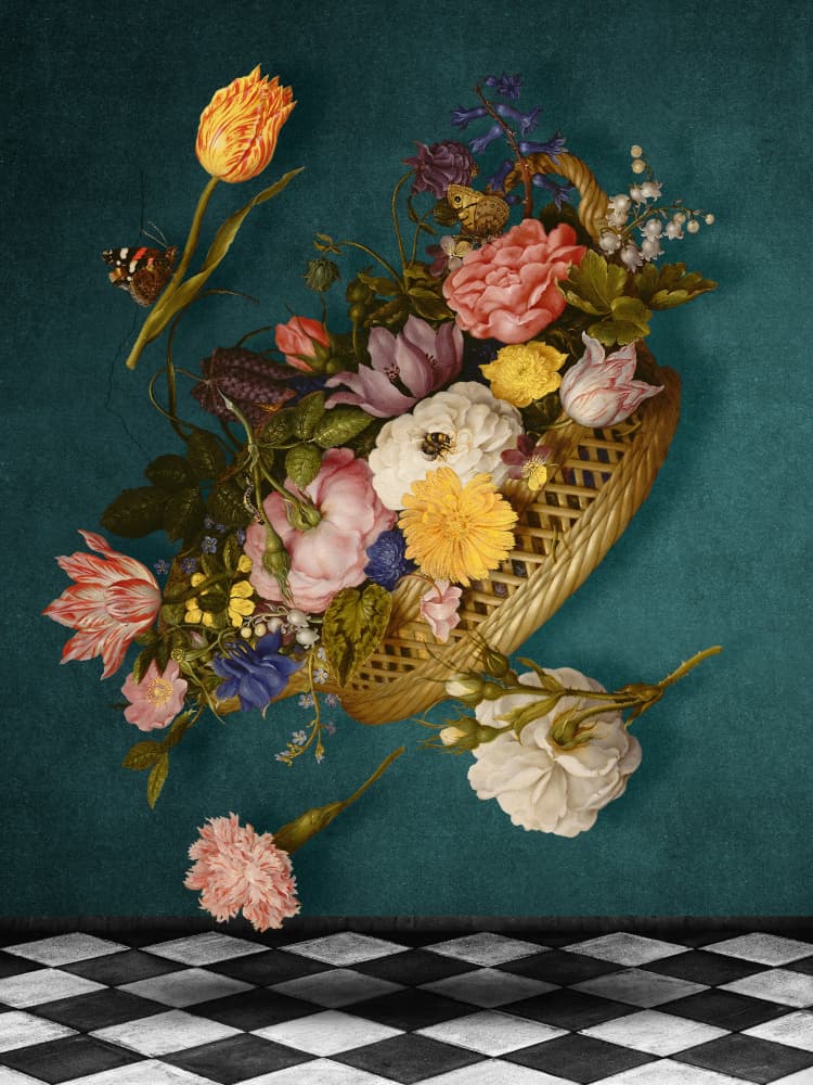 Vintage Floral Cascade
