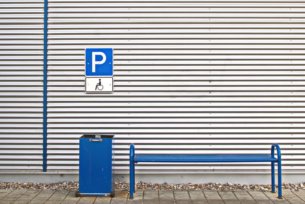 Blue Urban Geometry by Hans Peter Rank — canvas wall art