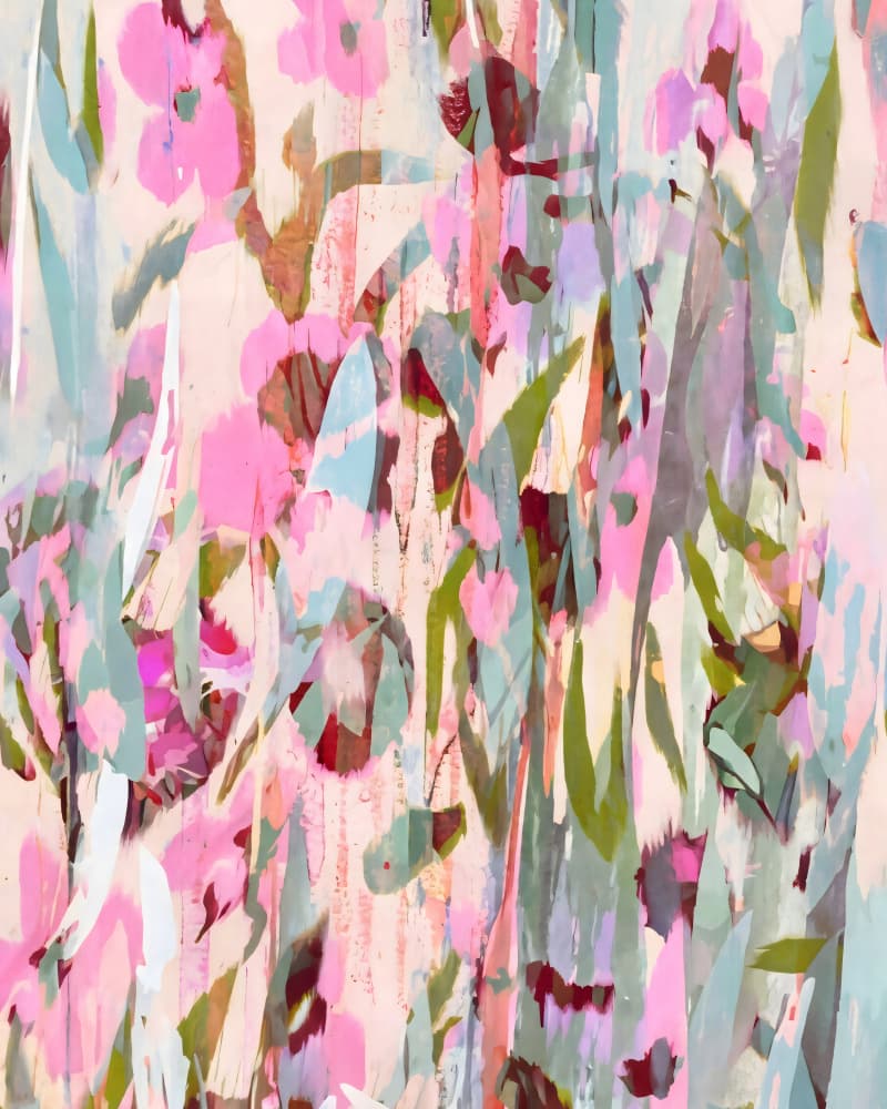 Soft Floral Blooms by Uma Gokhale — canvas wall art