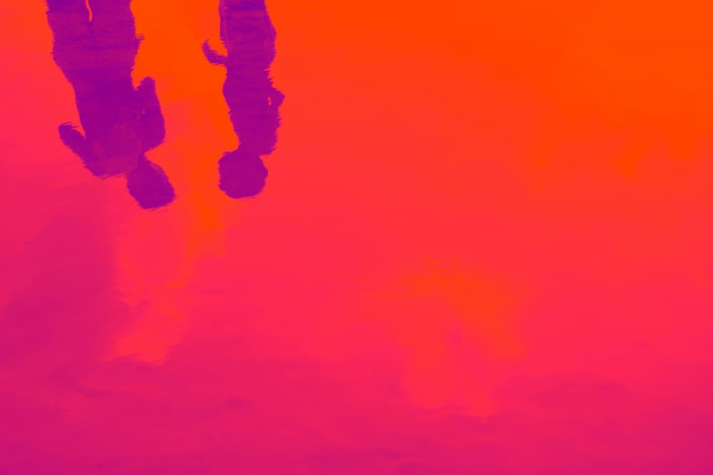 Vibrant Couple Reflections by Tal Paz-Fridman — canvas wall art