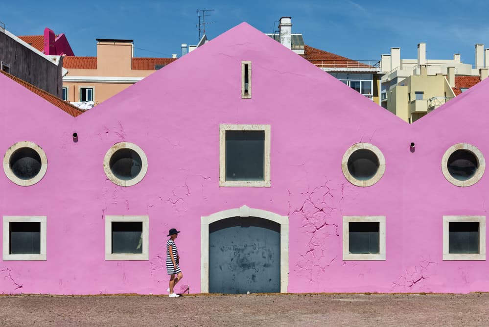 Vibrant Pink Architecture by Wayne Pearson — canvas wall art