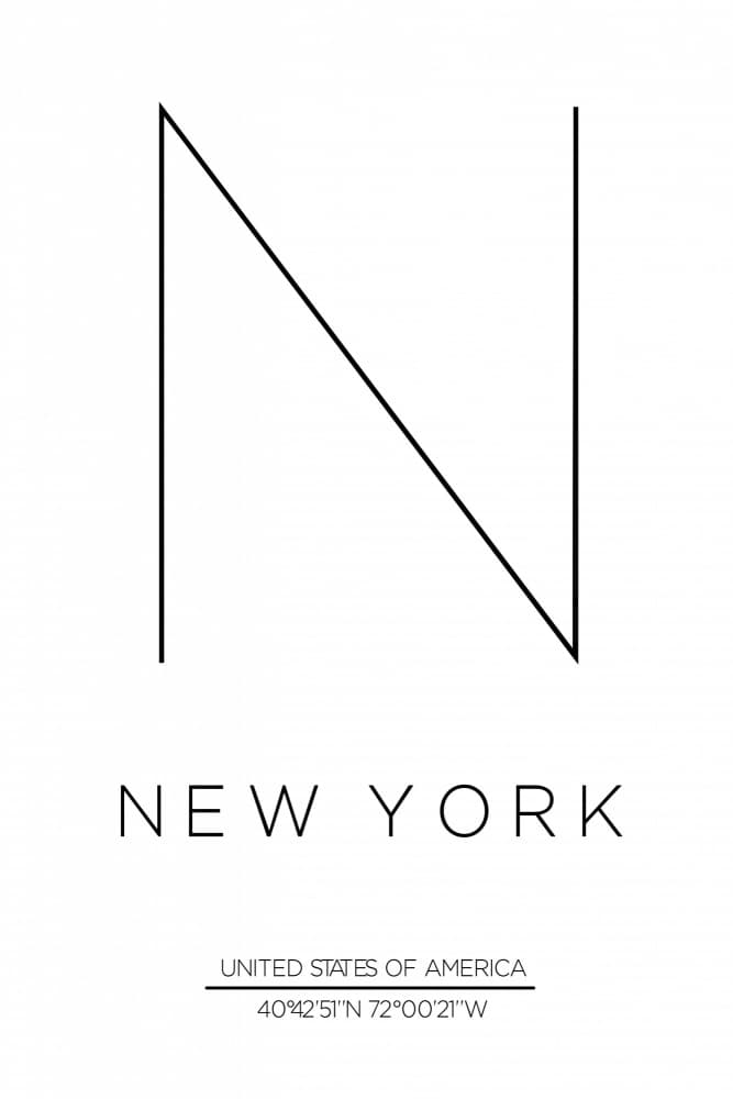 Minimalist NYC Design by THE MIUUS STUDIO — canvas wall art