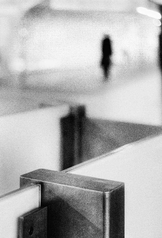 Solitary Figure Minimalist Space by Paulo Abrantes — canvas wall art