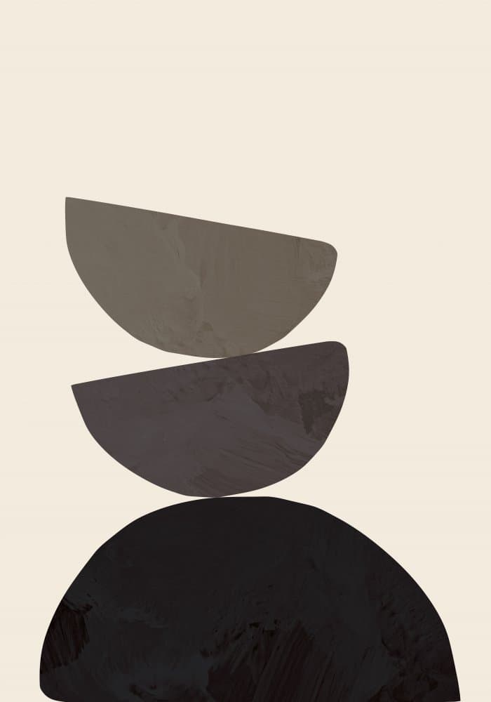 Earthy Abstract Balance by Pictufy Studio — canvas wall art