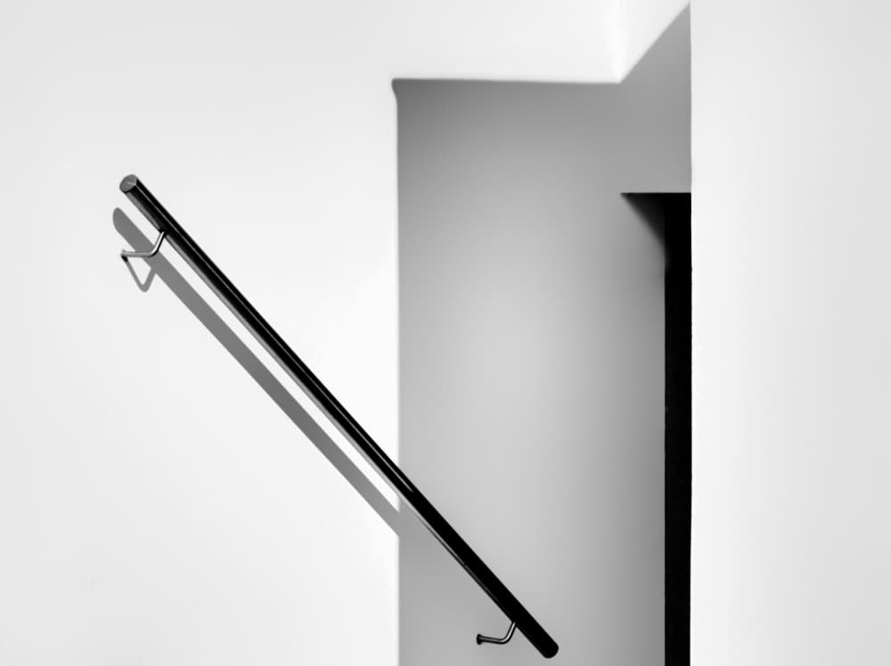 Geometric Railing Shadow by Jeroen van de Wiel — canvas wall art