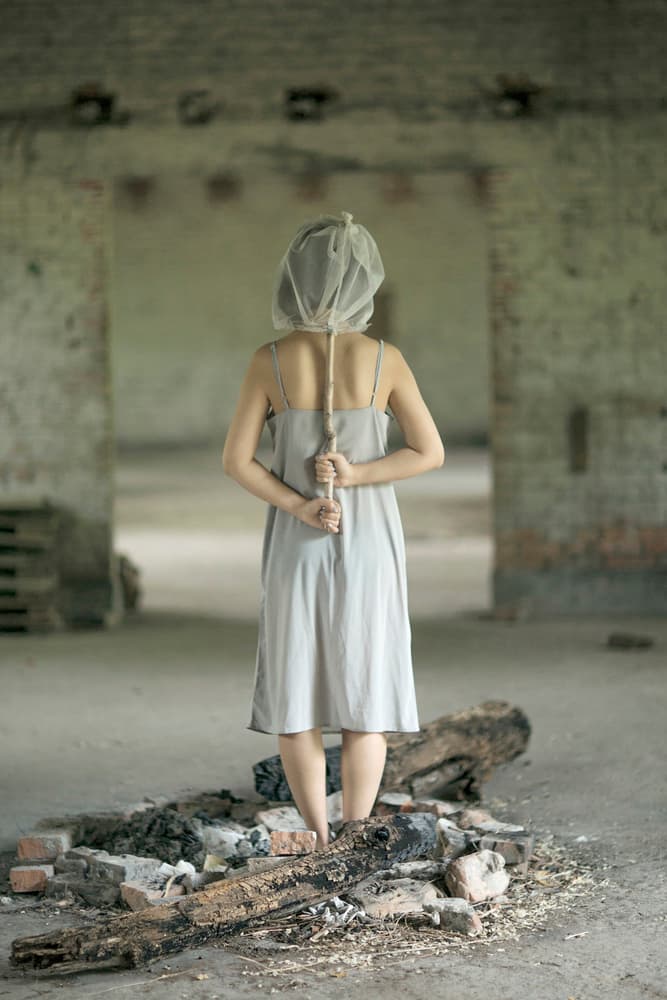 Veiled Figure Rope by Zhou Chengzhou — canvas wall art