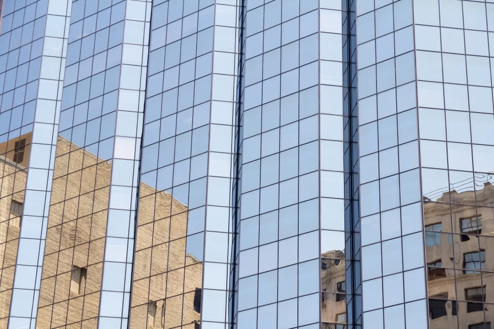 Dynamic Cityscape Reflections by Tom Windeknecht — canvas wall art