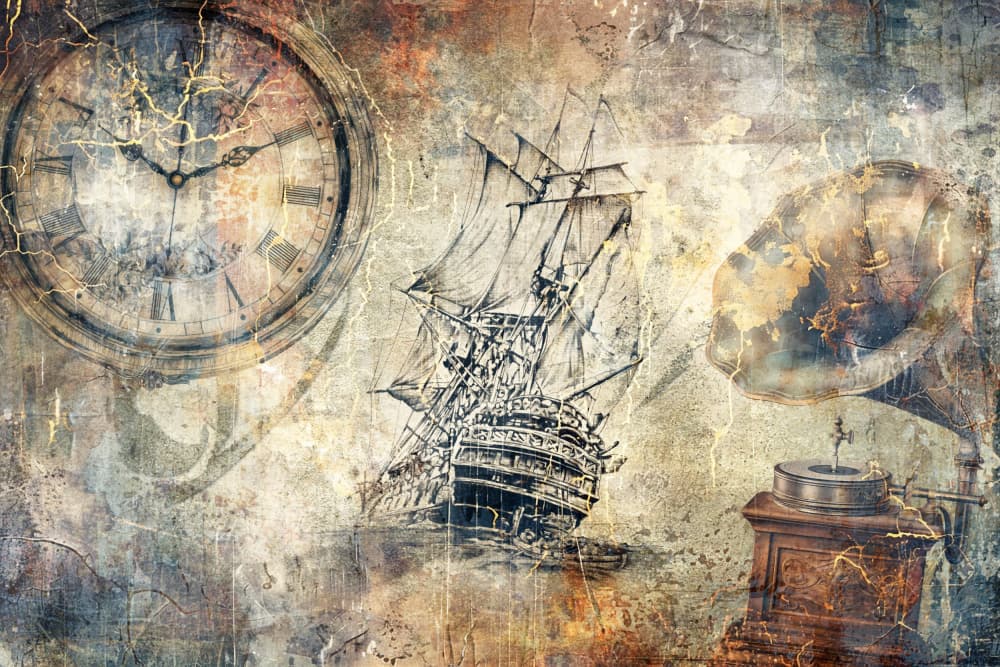 Vintage Maritime Journey by Rafal Kulik — canvas wall art