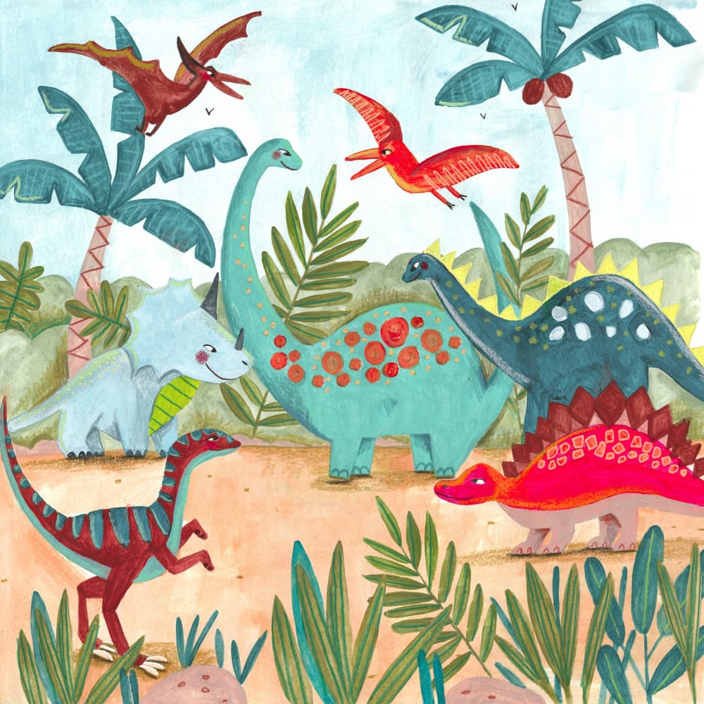 Dinosaurus by Caroline Bonne Müller — canvas wall art