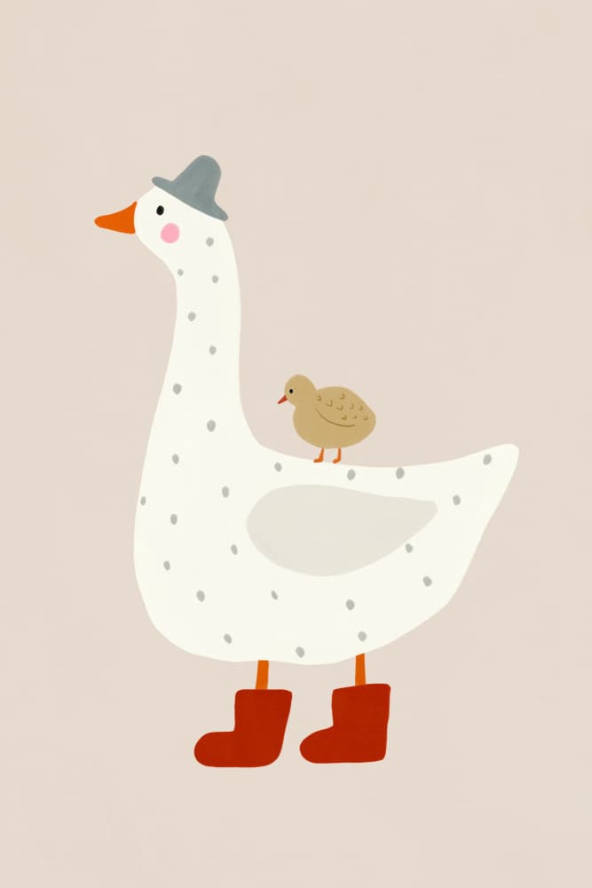 Gooseandgoslingno02 by Treechild — canvas wall art