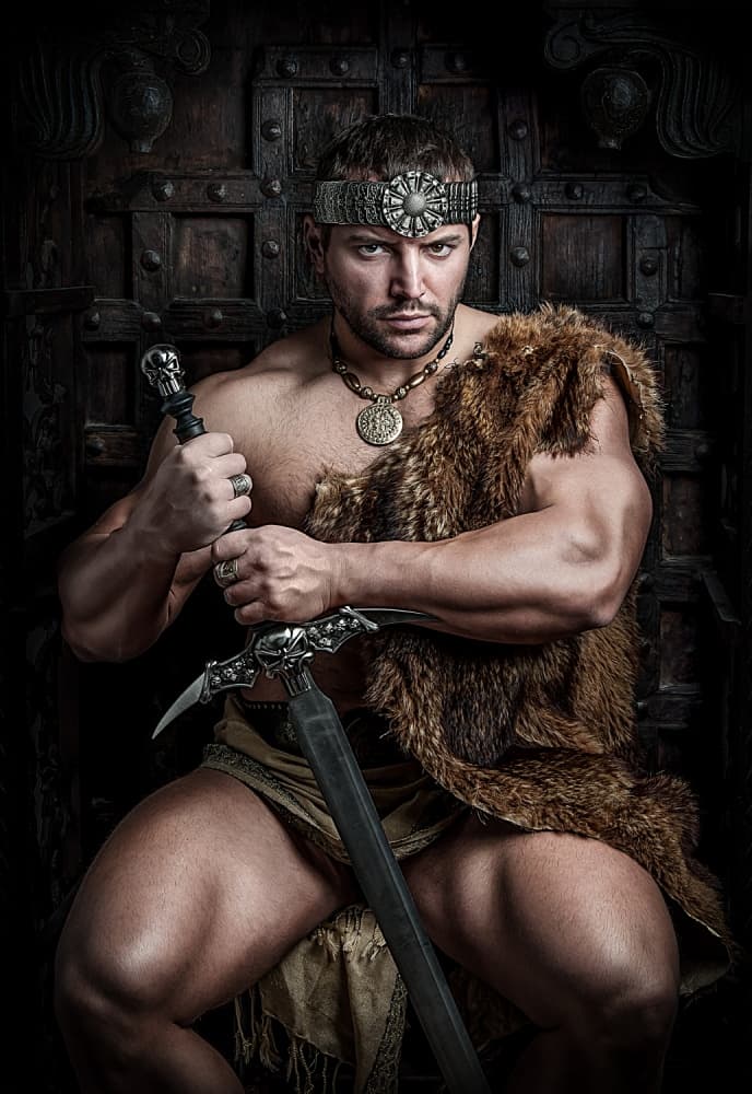 Fierce Ancient Warrior by Constantin Shestopalov — canvas wall art