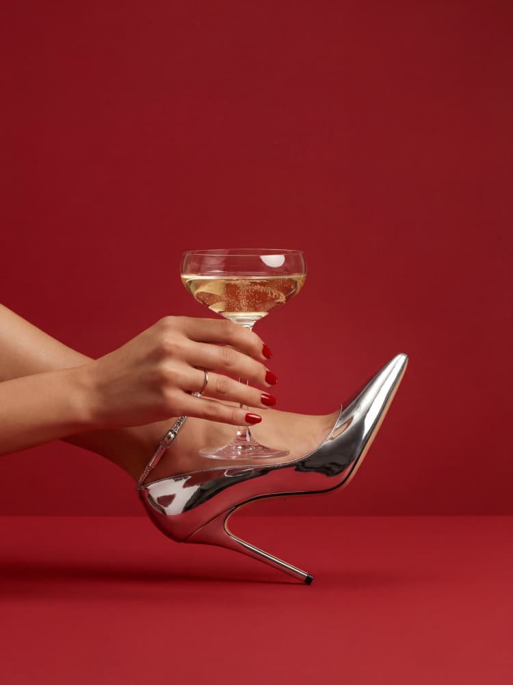 Champagne and Heels by Andreas Magnusson — canvas wall art