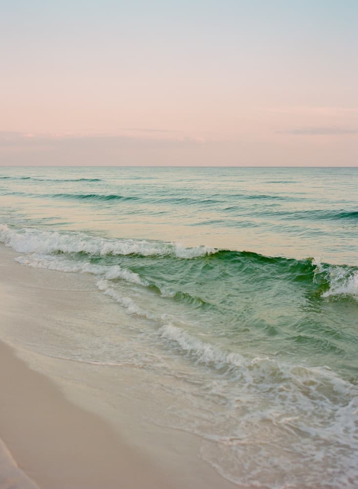 Tranquil Beach Waves by Bethany Young — canvas wall art