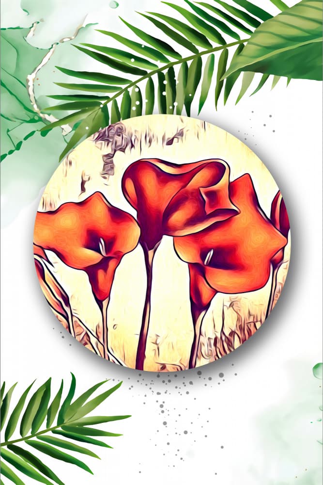 Vibrant Calla Lilies by Rafal Kulik — canvas wall art