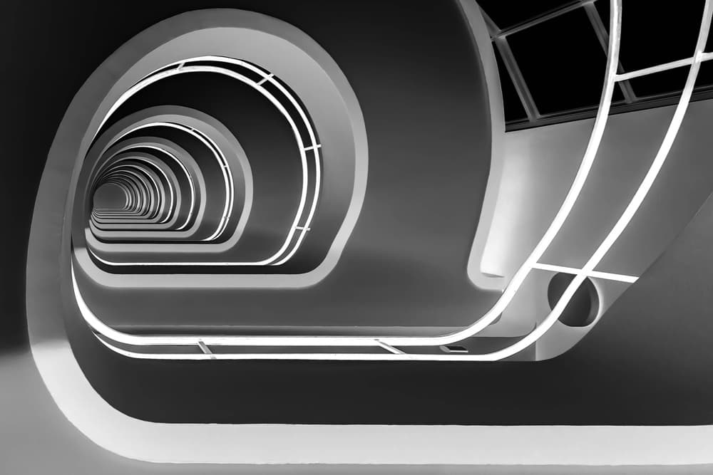 Modern Tunnel Perspective by Jan Niezen — canvas wall art