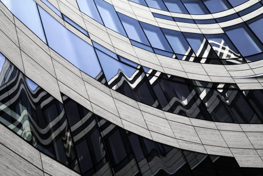 Abstract Building Curves by Gilbert Claes — canvas wall art