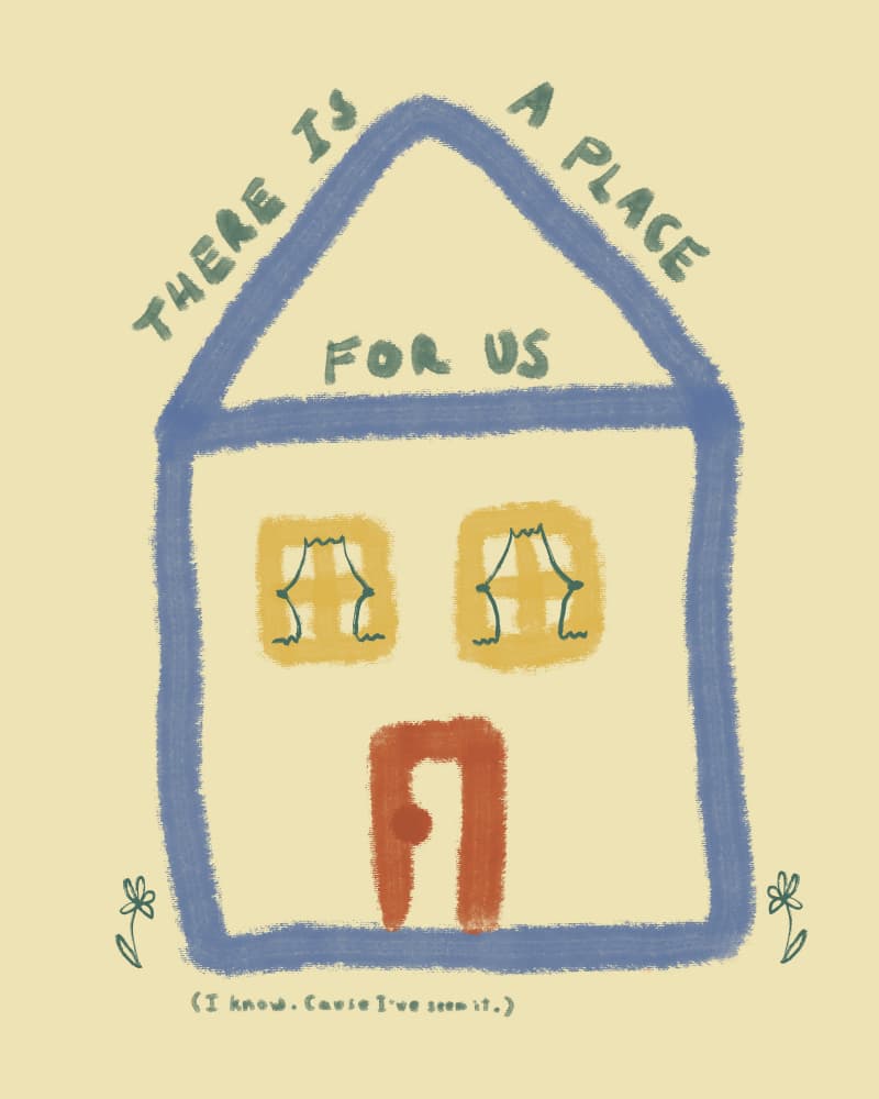 A Place For Us by Marina Alaburic — canvas wall art