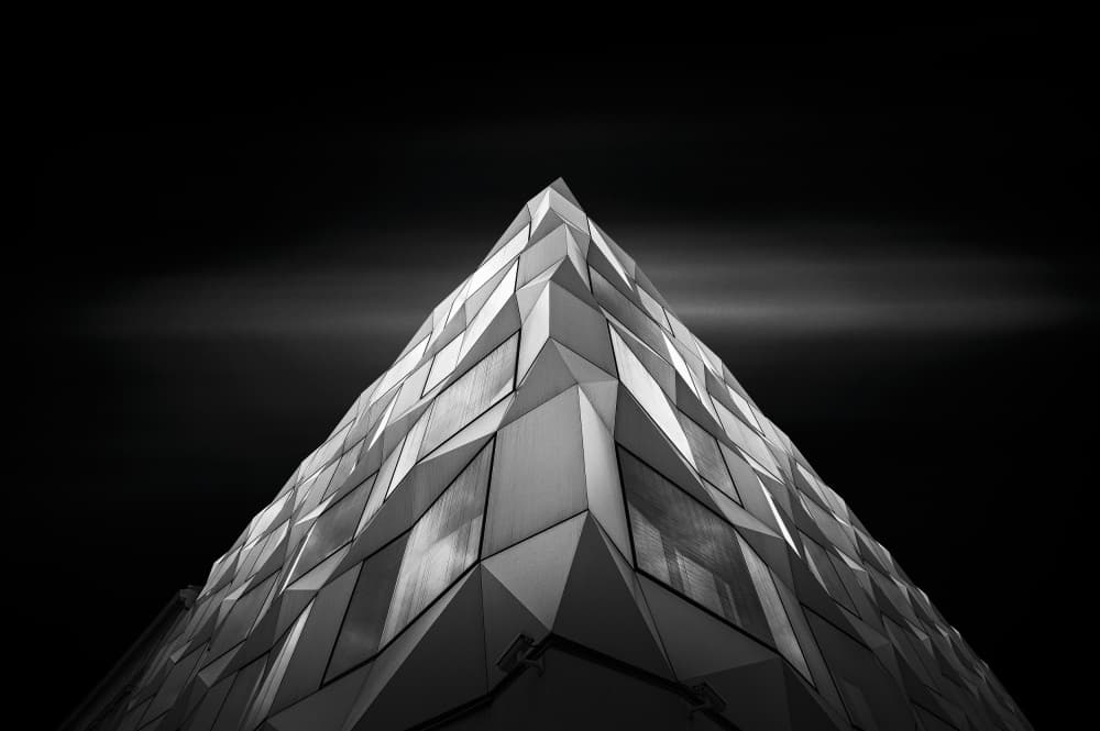 Modern Geometric Peak by Karol Važan — canvas wall art