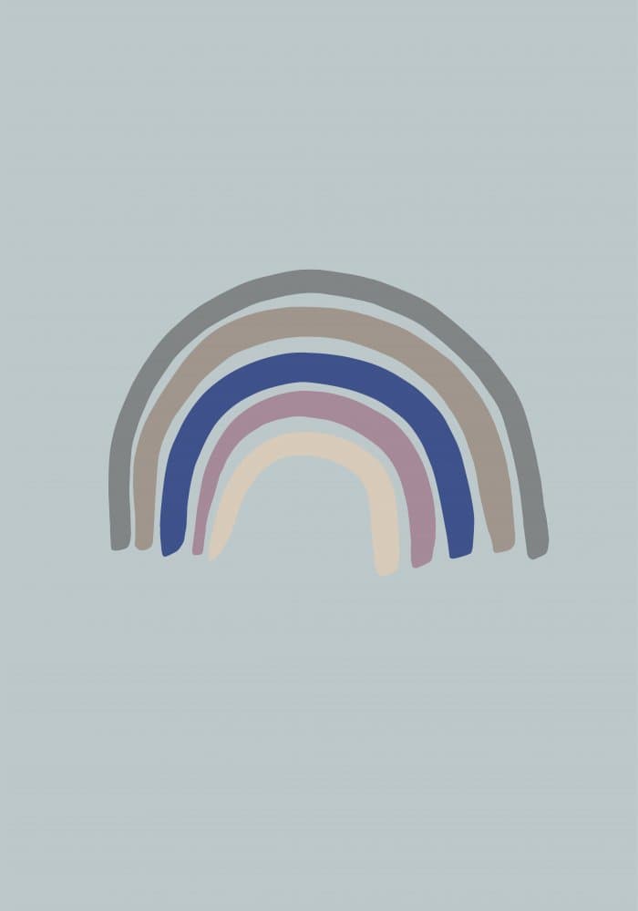 Muted Rainbow Arch by Pictufy Studio — canvas wall art